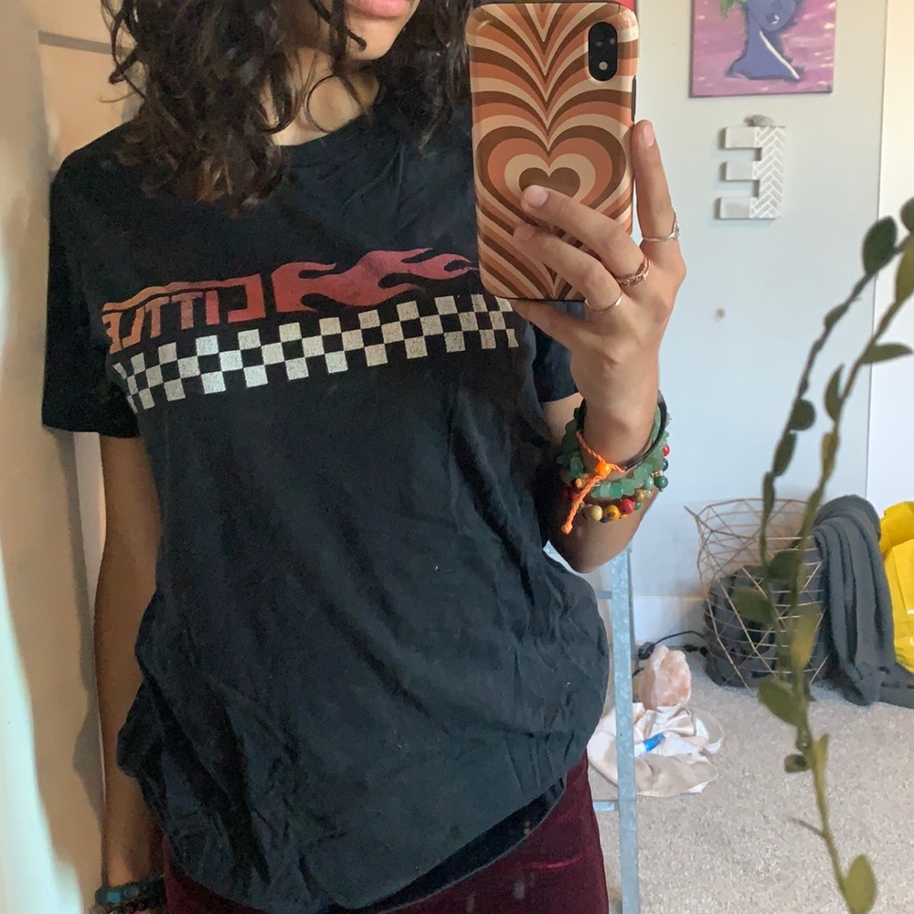 black shirt
